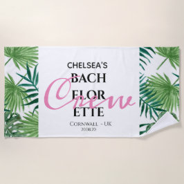 熱帯夏のバチェロレッテ乗組員 ビーチタオル