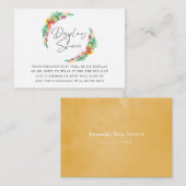 熱帯夏のビーチ赤ちゃんシャワー表示シャワー エンクロージャーカード (正面/裏面)