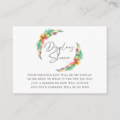 熱帯夏のビーチ赤ちゃんシャワー表示シャワー エンクロージャーカード (正面)