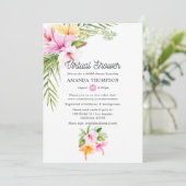 熱帯夏のフローラ仮想ブライダルシャワー 招待状 (スタンド正面)