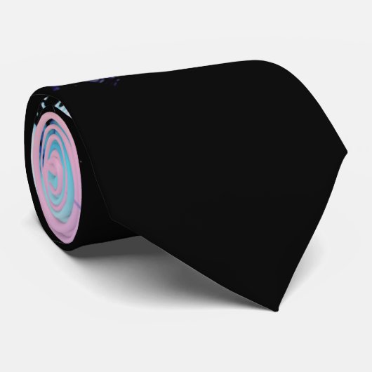 熱帯夏のヤシの木のピンクの青い日没の空 ネクタイ (ロール)