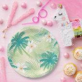 熱帯夏のヤシの木 ペーパープレート (パーティー)