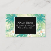 熱帯夏のヤシの木 名刺 (正面)
