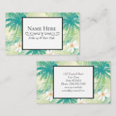 熱帯夏のヤシの木 名刺 (正面/裏面)