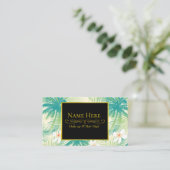 熱帯夏のヤシの木 名刺 (スタンド正面)