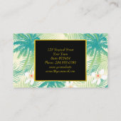 熱帯夏のヤシの木 名刺 (裏面)