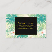 熱帯夏のヤシの木 名刺 (正面)