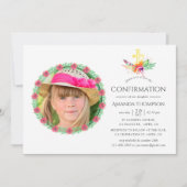 熱帯夏の写真の確認 招待状 (正面)