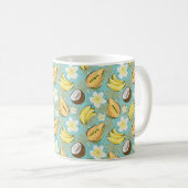 熱帯夏の果実のパターン コーヒーマグカップ (正面右)