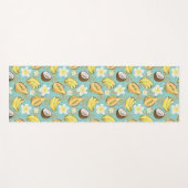 熱帯夏の果実のパターン ヨガマット (正面(横))