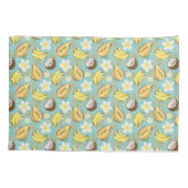 熱帯夏の果実のパターン 枕カバー (裏面)