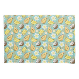 熱帯夏の果実のパターン 枕カバー