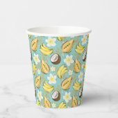 熱帯夏の果実のパターン 紙コップ (左)
