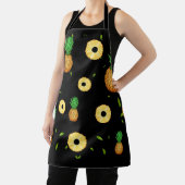 熱帯夏の果実パイナップルスライスパターン エプロン (インサイチュ)