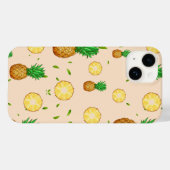 熱帯夏の果実パイナップルスライスパターン Case-Mate iPhoneケース (裏面 (横))