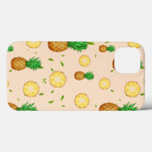 熱帯夏の果実パイナップルスライスパターン Case-Mate iPhoneケース (裏面 (横))