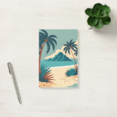 熱帯夏の漫画ビーチ ポストイット (オフィス)