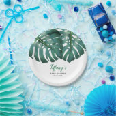 熱帯夏の赤ちゃんシャワー男女兼用 ペーパープレート (パーティー)