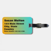 熱帯夏パイナップル荷物タグ ラゲッジタグ (裏面横)