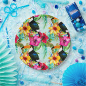 熱帯夏パターン ペーパープレート (パーティー)