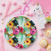 熱帯夏パターン ペーパープレート (パーティー)