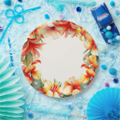 熱帯夏パーティー紙プレート ペーパープレート (パーティー)