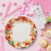 熱帯夏パーティー紙プレート ペーパープレート (パーティー)