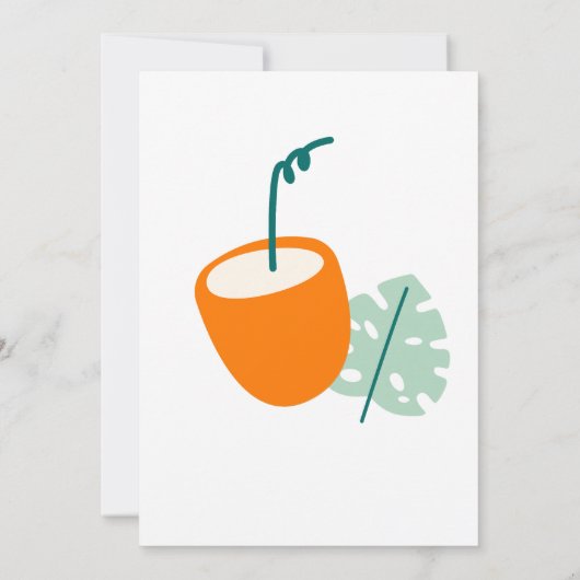 熱帯夏パーティー 招待状 (裏面)