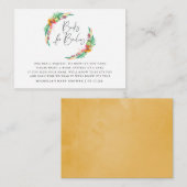 熱帯夏ビーチ赤ちゃんシャワー予約リクエスト エンクロージャーカード (正面/裏面)