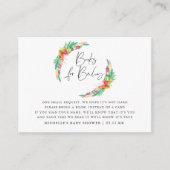 熱帯夏ビーチ赤ちゃんシャワー予約リクエスト エンクロージャーカード (正面)