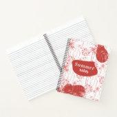 熱帯夏フラミンゴ ノートブック (内部)