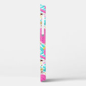 熱帯夏フラミンゴ：明るいパターン要素 Case-Mate iPhoneケース (裏面 / 左)