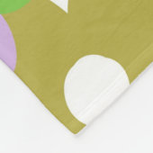 熱帯夏フローラはっきりしたカラフル フリースブランケット (角)