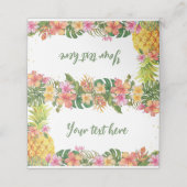 熱帯夏フローラ誕生日座席表 プレイスカード (外部開封)