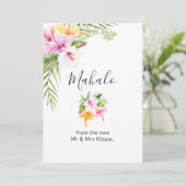 熱帯夏フローラ サンキューカード (スタンド正面)