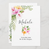 熱帯夏フローラ サンキューカード (正面/裏面)