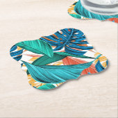 熱帯夏模様紙コースター ペーパーコースター (アングル)