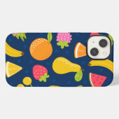 熱帯夏波ビーチパーティーパターン iPhoneケース (裏面横)