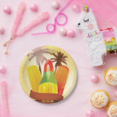 熱帯夏紙プレート ペーパープレート (パーティー)