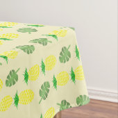 熱帯夏結婚のパイナップルとパーム葉の テーブルクロス (インサイチュ)