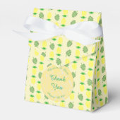 熱帯夏結婚のパイナップルとパーム葉の フェイバーボックス (正面サイド)