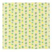 熱帯夏結婚のパイナップルとパーム葉の フォトキューブ (右)