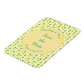 熱帯夏結婚のパイナップルとパーム葉の マグネット (左側)