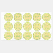 熱帯夏結婚のパイナップルとパーム葉の ラベル (シート)