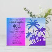 熱帯夏誕生日招待状 招待状 (スタンド正面)