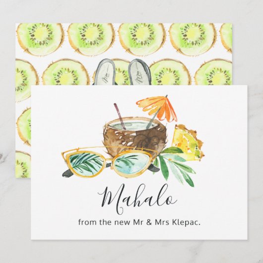 熱帯夏 サンキューカード (正面/裏面)