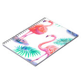 熱帯夏、フラミンゴヤシの葉とエキソ ノートブック (左側)