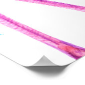 熱帯夏、フラミンゴヤシの葉とエキソ ポスター (角)