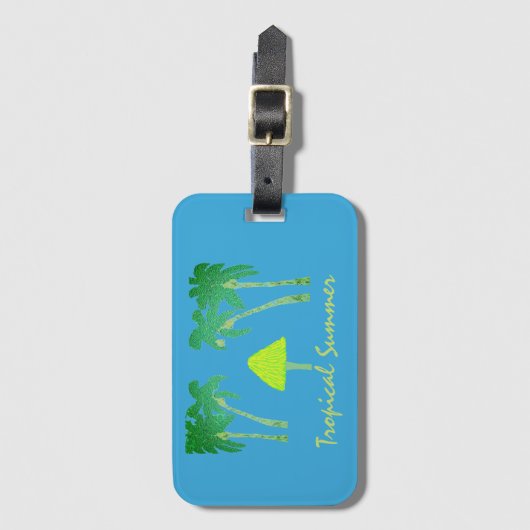 熱帯夏 ラゲッジタグ (正面縦)