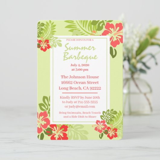 熱帯夏BBQ 招待状 (スタンド正面)